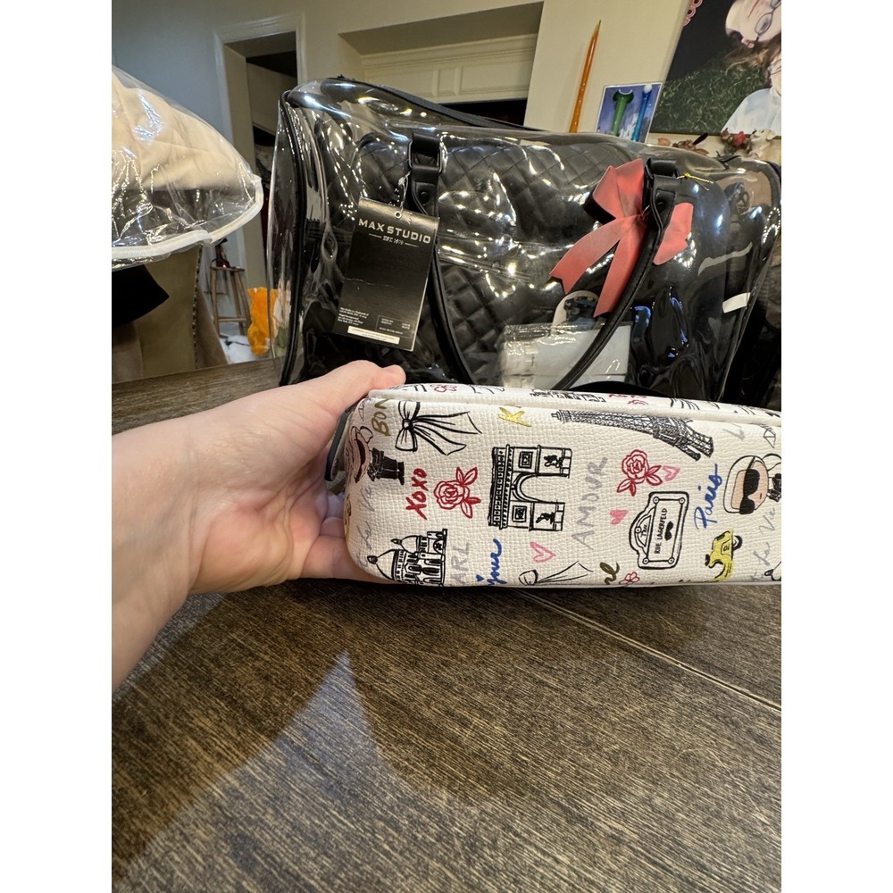 Karl Lagerfeld Paris Maybelle Crossbody Bag Parisian Print - Picture 5 of 16